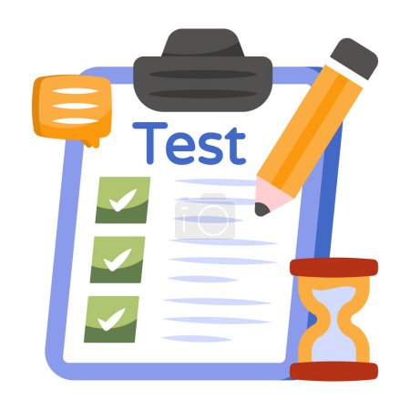 Modern design icon of test
