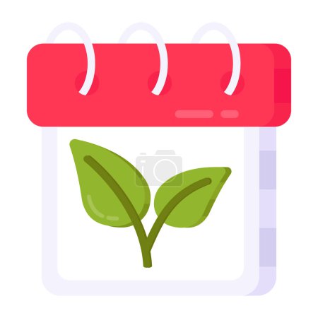 Illustration for An icon design of eco schedule - Royalty Free Image