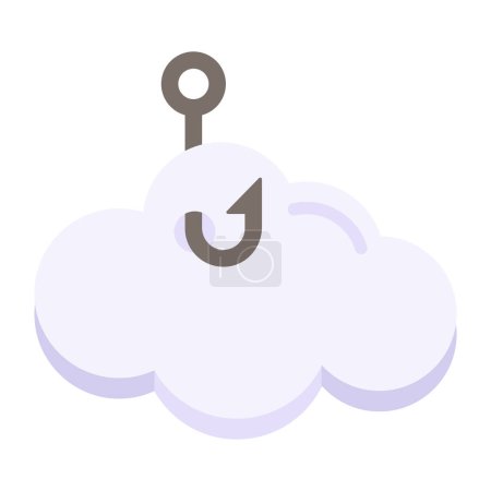 Ilustración de Icono de diseño perfecto de phishing en la nube - Imagen libre de derechos