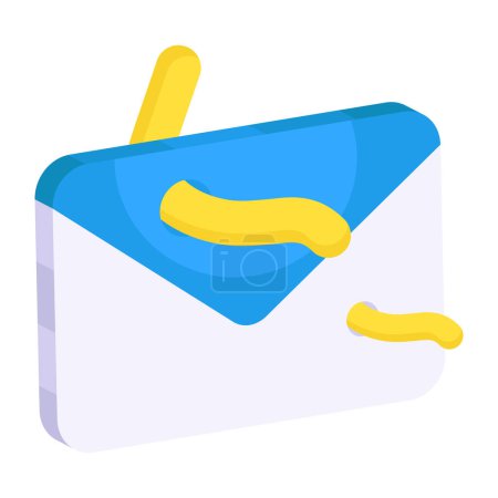 Ilustración de Un icono de diseño de color del phishing por correo - Imagen libre de derechos