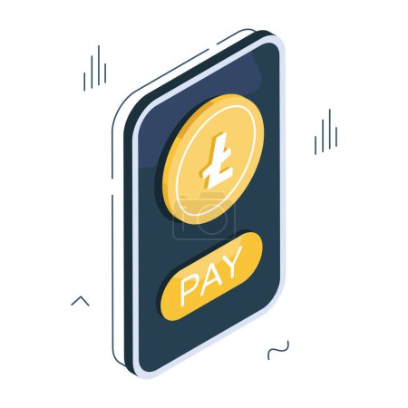 Vektordesign von mobilen Bezahlsystemen