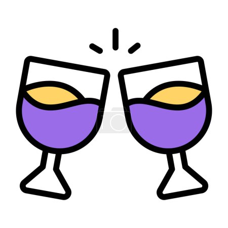 Editable design icon of cheers