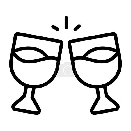 Editable design icon of cheers