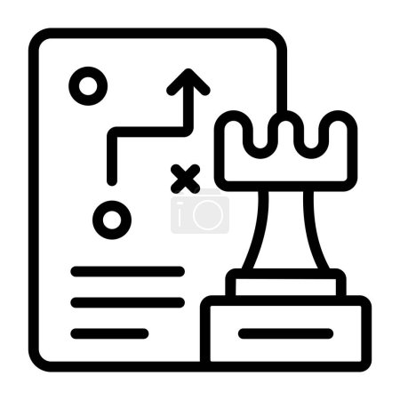 A linear design icon of stratagem