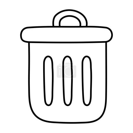 Perfect design icon of dustbin