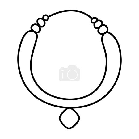 An icon design of necklace