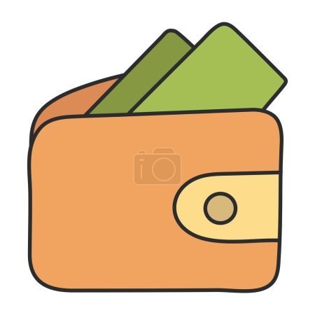 An icon design of wallet 