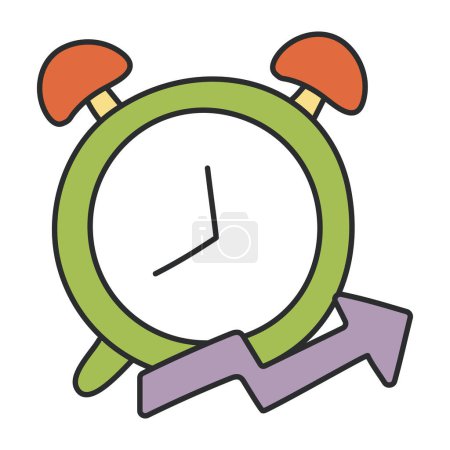 Modern design icon of alarm clock