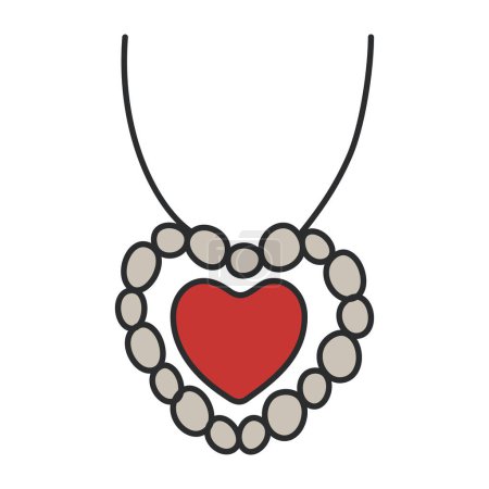  Creative design icon of necklace
