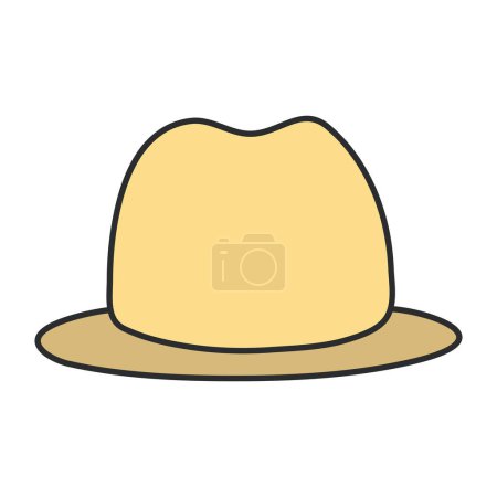Icono de diseño moderno de sombrero