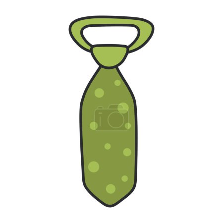A flat design icon of tie