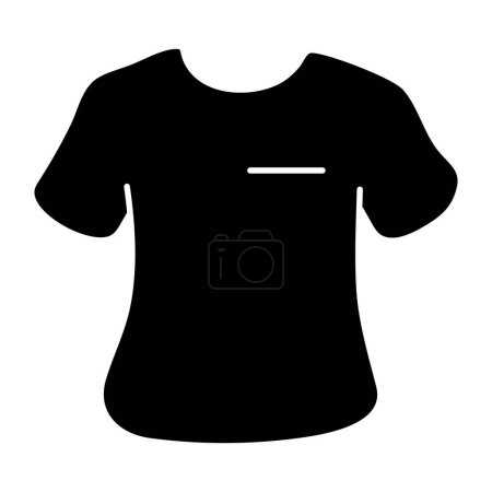 A colored design icon of t shirt