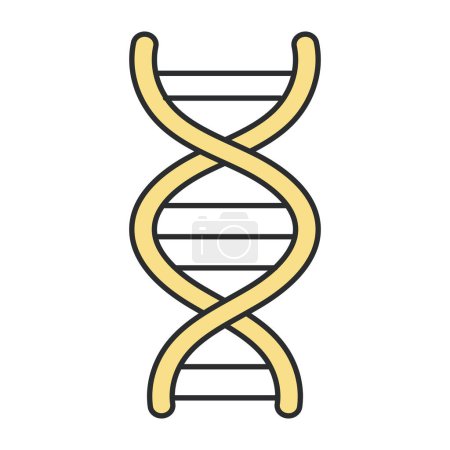 Illustration for DNa icon in flat design - Royalty Free Image