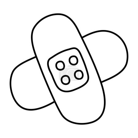 Icono de diseño perfecto de vendajes de primeros auxilios