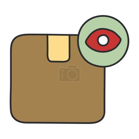 A unique design icon of parcel monitoring 