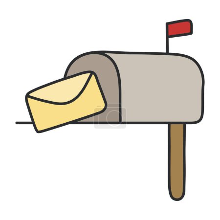 Moderne Design-Ikone des Briefkastens