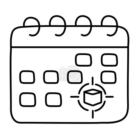 Perfect design icon of parcel schedule