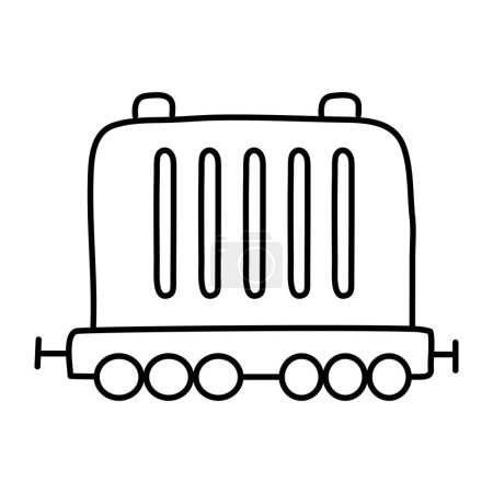 Trendy design icon of freight train 