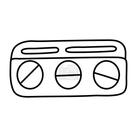 Un icono de diseño lineal de la herramienta de nivel