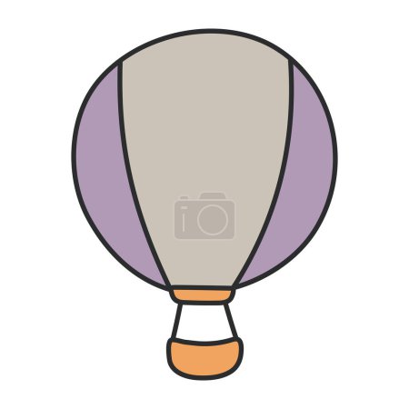 Illustration for A trendy design icon of hot air balloon - Royalty Free Image