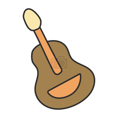 An icon design of guitar