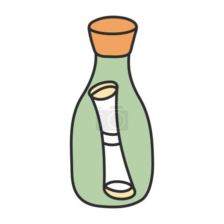 Icono de diseño premium de la botella de mensaje