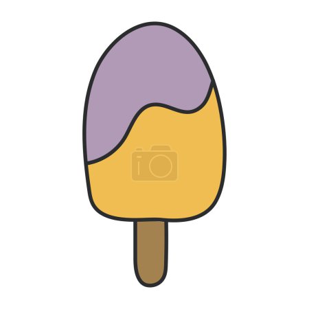 Un hermoso icono de diseño de helado 