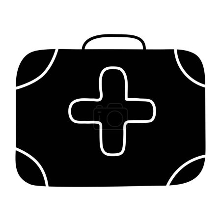 Illustration for Premium design icon of first aid kit - Royalty Free Image