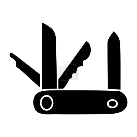 Creative design icon of pocket knife