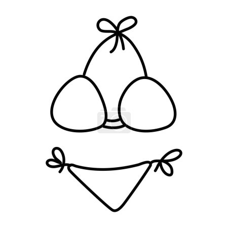 Icono de diseño premium de trajes de baño
