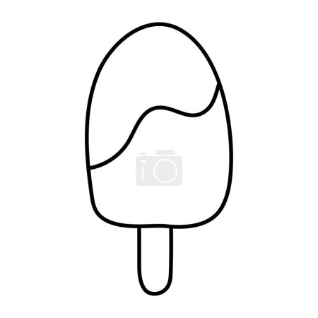 Un hermoso icono de diseño de helado