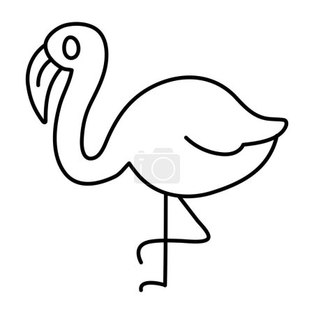 Creative design icon of ostrich