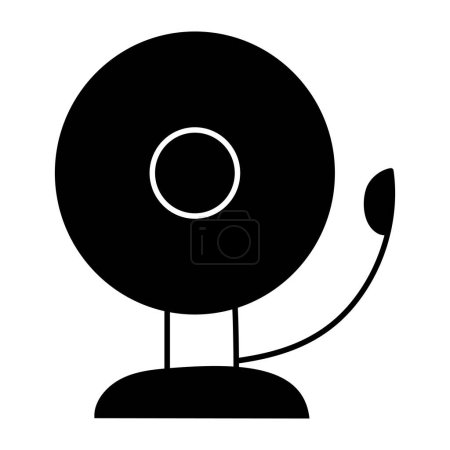 Icono de diseño premium de campana escolar