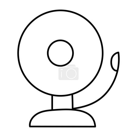 Icono de diseño premium de campana escolar
