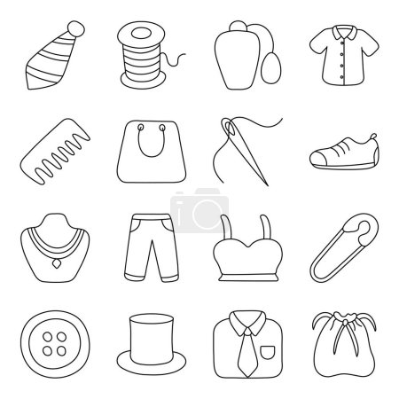 Pack Of Clothes linear Icon