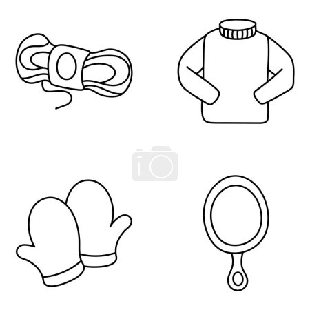 Pack Of Clothing And Fashion linear Icon