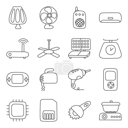 Lineares Icon für Haushaltsgeräte und Geräte