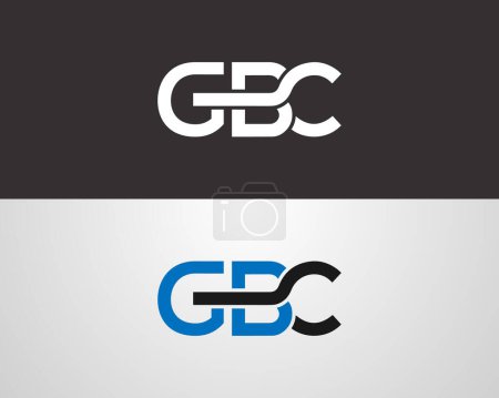 Téléchargez les illustrations : Initiales Lettres Modèle vectoriel de conception de logo GBC. - en licence libre de droit