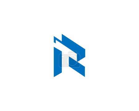 RT or TR Letter Initial Logo Design Template Vector Illustration.