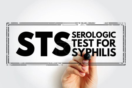 Foto de STS - Prueba serológica para acrónimo de sífilis, antecedentes conceptuales médicos - Imagen libre de derechos