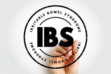 Photo for IBS - Irritable Bowel Syndrome is a common disorder that affects the large intestine, acronym text concept stamp - Royalty Free Image