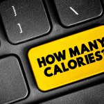 How Many Calories? text button on keyboard, concept background