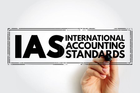 Photo for IAS - International Accounting Standards acronym, business concept background - Royalty Free Image