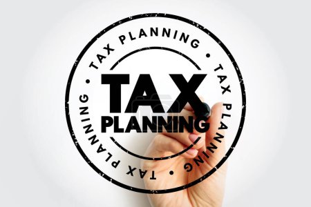 Photo for Tax Planning text stamp, concept background - Royalty Free Image