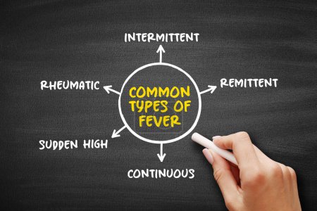 Types courants de fièvre (élévation temporaire de la température corporelle)