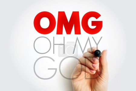 Photo for OMG - Oh My God acronym, concept background - Royalty Free Image