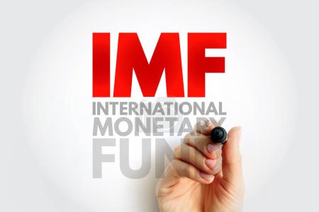 IMF - International Monetary Fund acronym, business concept background