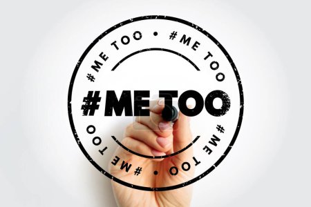 Téléchargez les photos : Hashtag Me Too timbre texte, fond de concept - en image libre de droit