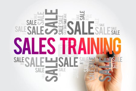 Sales Training words cloud, business concept background
