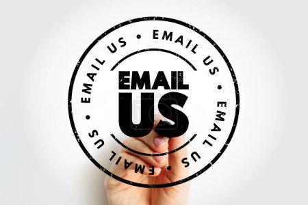 E-Mail an uns Textstempel, Konzept Hintergrund